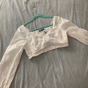 Nasty gal puff sleeve shirt
